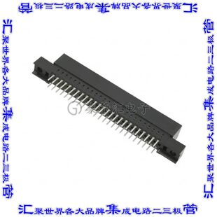 5530841 卡边缘连接器50POS母头2排2.54mm黑色镀金