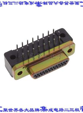 MDM-25PCBR-L56-F222 连接器25POS插头公引脚2排D-TYPE型面板安装