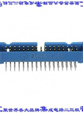 3-1761605-1 针座连接器34POS接头2排2.54mm公形插针通孔直角镀金