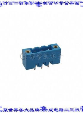 TBP01R2W-508-03BE 端子块连接器3POS接头公引脚带罩5.08mm蓝色垂
