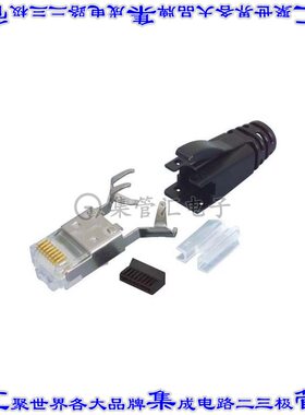 TSP6088S 接插件连接器PLUG RJ45 CAT6A SHD W/SR 100P