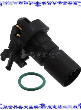 1436987 圆形连接器8POS插头公引脚焊接镀金通孔直角