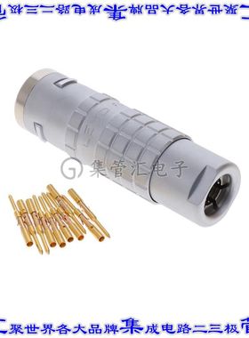 FGG.2K.310.CYCC60 圆形连接器10POS插头公引脚压接镀金自由悬挂