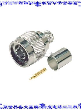 BAC506 同轴连接器N型插头公引脚压接50欧姆自由悬挂
