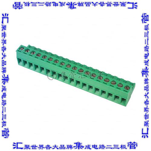 ED950/18 端子块连接器18POS插头母插口5mm绿色自由悬挂