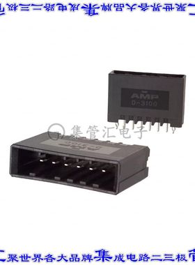 1-178316-5 针座连接器6POS接头3.81mm公形插针通孔直针锡