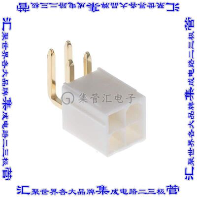 10131318-0411100LF 针座连接器4POS接头2排4.2mm公形插针通孔直