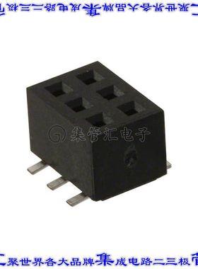 M22-6340342 针座连接器6POS插座2排2mm母形插口表贴SMD镀金