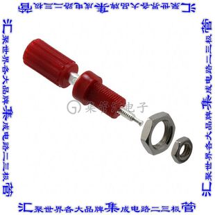 KNURLED 7004 POST BIND RED 接插件连接器CONN