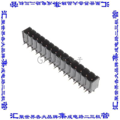 1-2342079-4 端子块连接器14POS接头公引脚带罩5mm黑色90DEG通孔