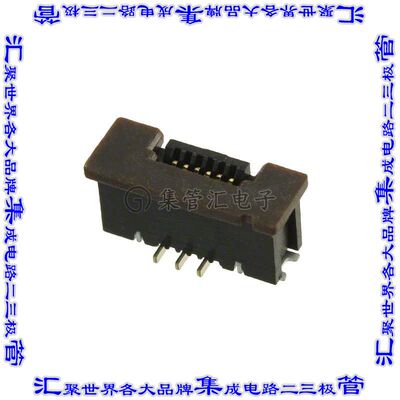 1734742-6 连接器6POS FFC/FPC 0.5mm触头垂直单侧表面贴装
