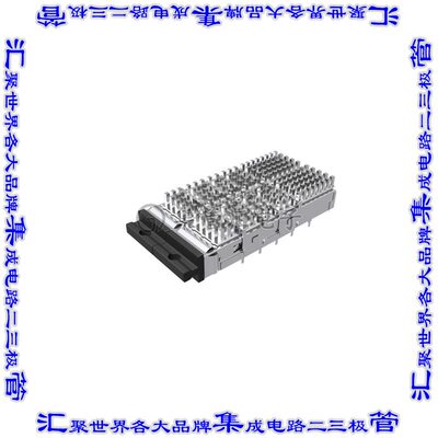 UE36C2620005B32 插拔式连接器外壳成组(1 x 2)QSFP-DD通孔直角压