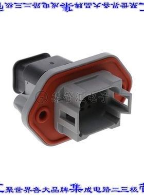 AT04-08PA-PM15 矩形连接器外壳8POS插座2排公形引脚灰色面板安装