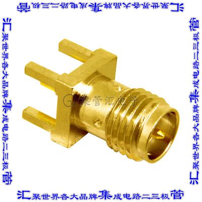 CONREVSMA001-G 同轴连接器RP-SMA插座公插针焊接50欧姆通孔