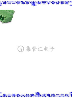 1844235 端子块连接器4POS插头公引脚3.5mm绿色自由悬挂