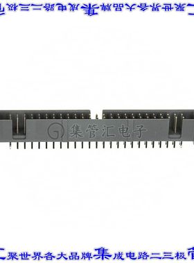 5104338-9 针座连接器50POS接头2排2.54mm公形插针通孔直针镀金