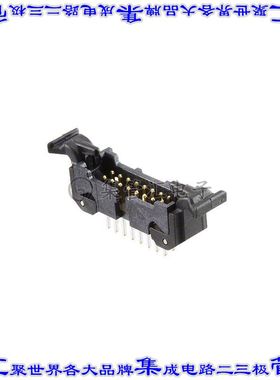 45216-620230 针座连接器16POS接头2排1.27mm公形插针通孔直针镀