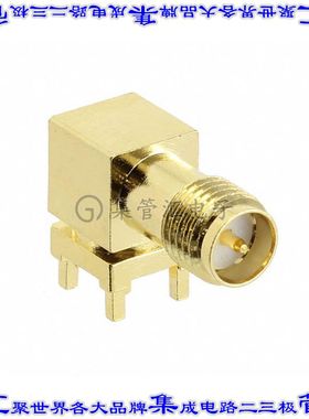 RFCON161202SA6B001 同轴连接器RP-SMA插孔公引脚焊接通孔直角
