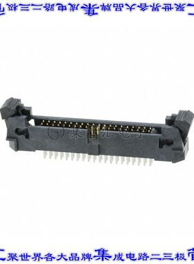 M50-3552042 针座连接器40POS接头2排1.27mm公形插针通孔直针镀金