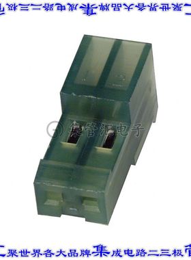 3-640443-2 矩形连接器2POS插座2.54mm母插口绿色IDC锡自由悬挂直
