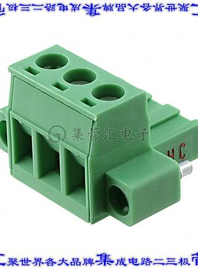 1777992 端子块连接器3POS插头母插口5.08mm绿色自由悬挂