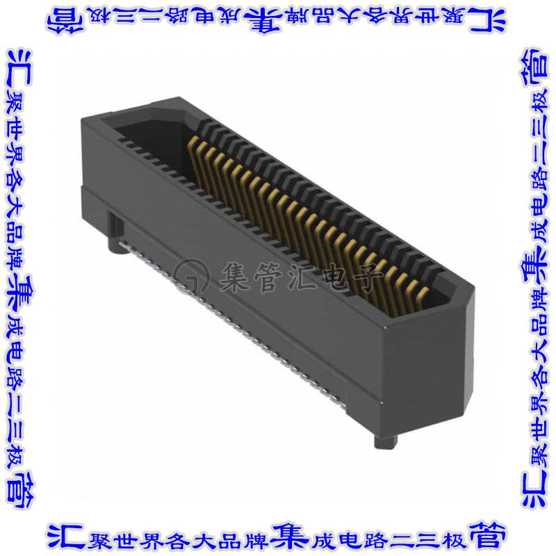 ER8-50S-0.8SV-5H 板对板连接器50POS插座外罩触点2排0.8mm表贴SM