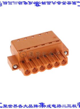 1013130000 端子块连接器6POS插头母插口5.08mm橙色自由悬挂
