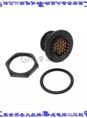 DD-18PMMP-LC7001 圆形连接器18POS插座公形引脚焊接镀金面板安装