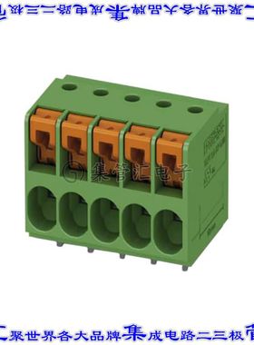 1017506 线对板连接器5POS接线端子5.08mm通孔水平带板