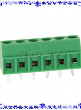 1727052 线对板连接器6POS接线端子3.81mm通孔水平带板