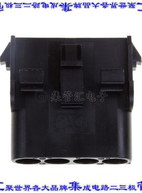 1-480703-9 矩形连接器外壳4POS插座黑色面板安装