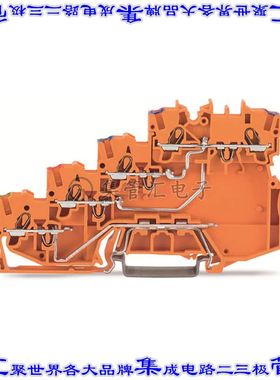 2000-5477 端子块连接器10POS馈通隔离式7.0mm橙色16-24AWG