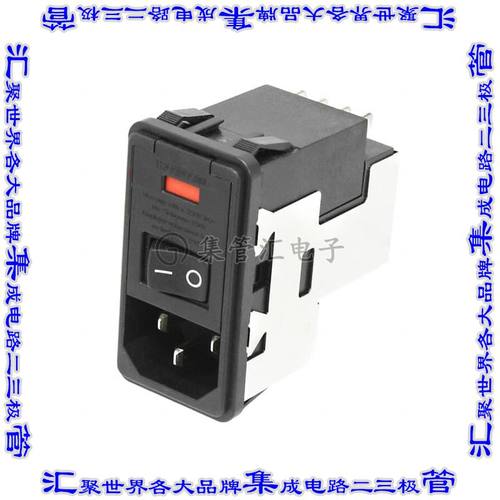 7-6609107-0 电源接入连接器3POS插座公插片模块IEC320-C14面板安