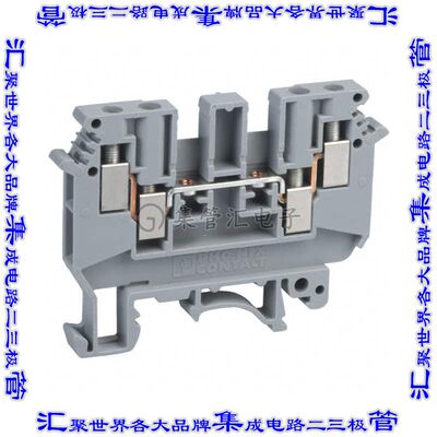 2775016 端子块连接器4POS馈通式6.2mm灰色10-30AWG