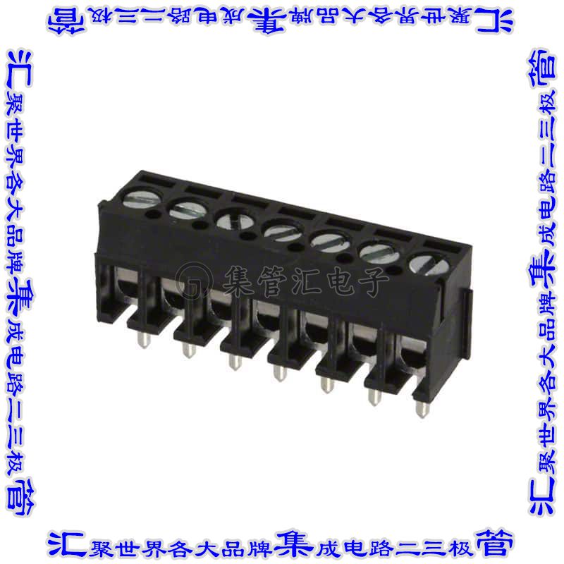 OSTTE070104 线对板连接器7POS接线端子3.5mm通孔水平带板