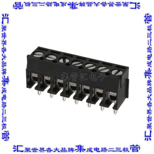 OSTTE070104 线对板连接器7POS接线端子3.5mm通孔水平带板