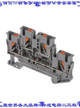 3211447 端子块连接器4POS馈通式隔离式5.2mm灰色12-26AWG