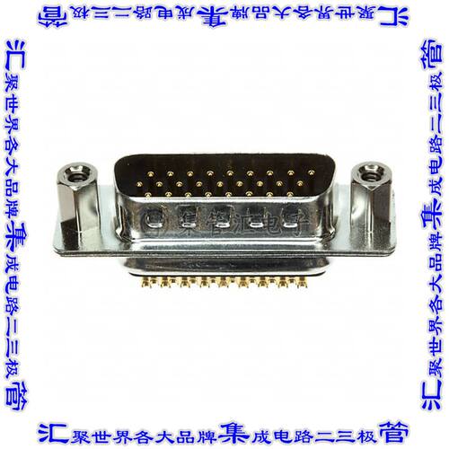 180-M26-103L031 连接器26POS插头公引脚3排D-Sub高密度面板安装