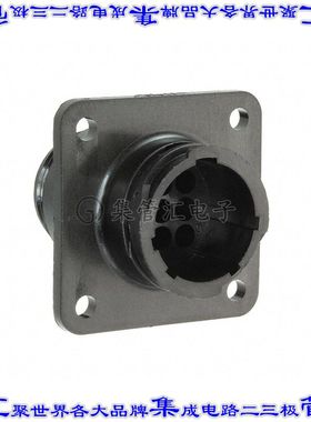 206705-1 圆形连接器9POS插座外壳用于公插针黑色面板安装