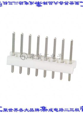 640452-8 针座连接器8POS接头2.54mm公形插针通孔直针锡