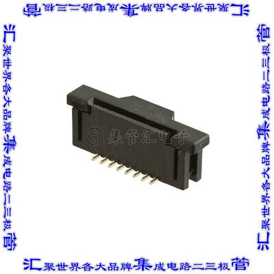 1734248-8 连接器8POS FFC/FPC 1mm触头垂直单侧表面贴装