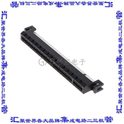 5-2372484-4 卡边缘连接器164POS母头2排1mm黑色镀金