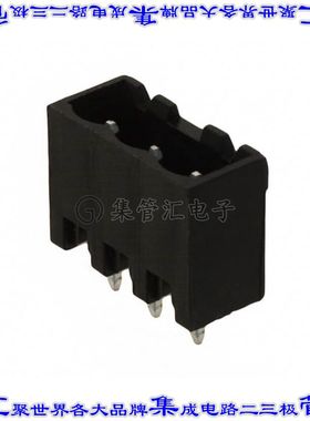 ELFH03250 端子块连接器3POS接头公引脚带罩5.08mm黑色垂直通孔