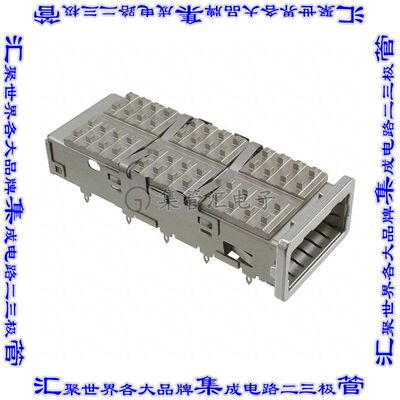 1551892-1 插拔式连接器机架ZQSFP+通孔直角压配