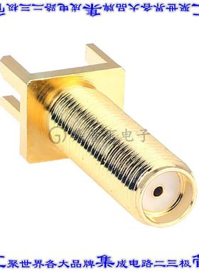 CONSMA003.062-L-G 同轴连接器SMA插座母插槽焊接50欧姆板边缘