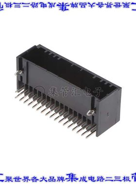 1-2372488-7 针座连接器34POS接头2排2mm公形插针通孔直角锡