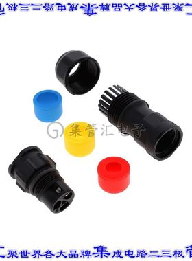 CC-03BMMB-QL8APP 圆形连接器3(2电源+PE)插座公形引脚螺钉镀金自