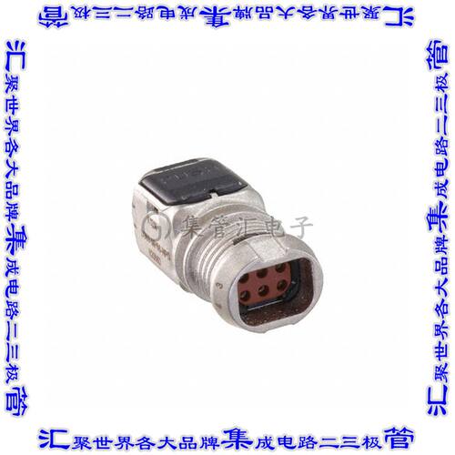 D369-MP66-NP0 矩形连接器外壳6POS插头2排2.54mm公形引脚黑色自