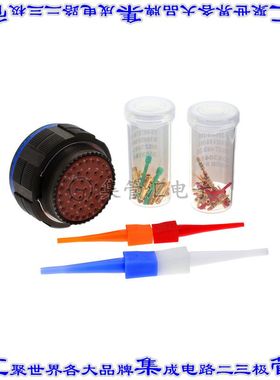 D38999/26WJ43PN 圆形连接器43POS插头公引脚压接镀金自由悬挂