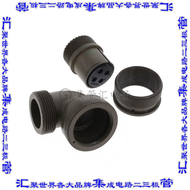 MS3108A20-4S 圆形连接器4POS插头母插口焊杯银自由悬挂直角